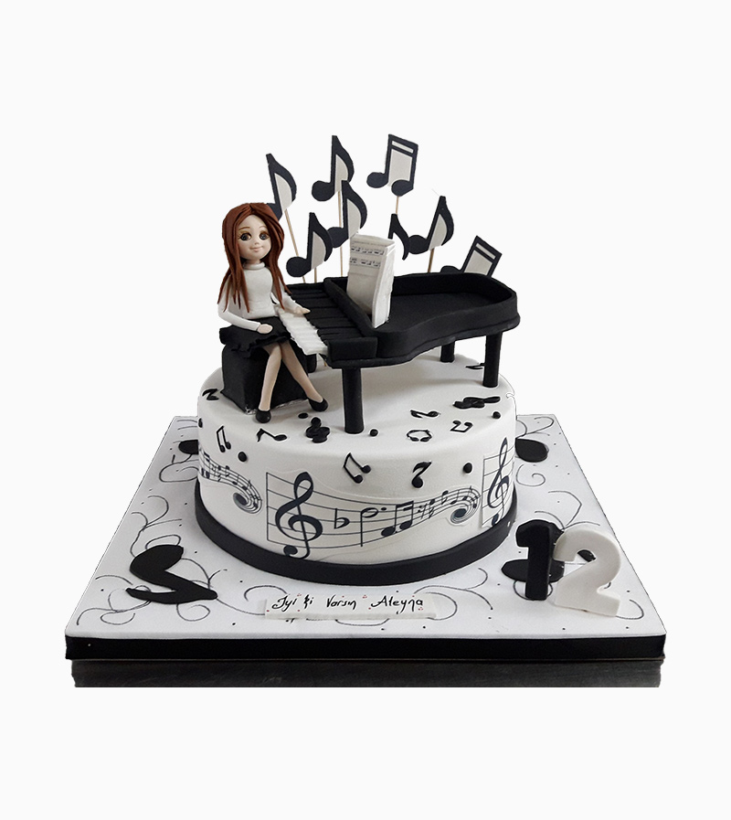 Notalı Müzisyen Doğum Günü Pastası 1
